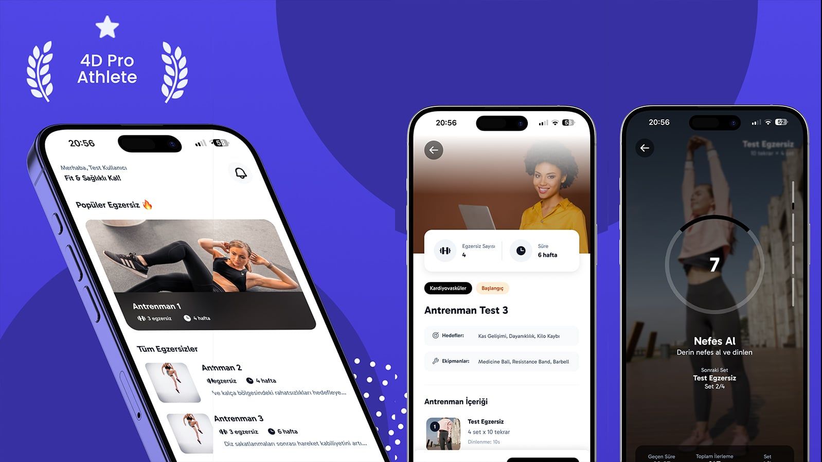 4D Pro Athlete projesi görsel 1 - Mobil Uygulama detay