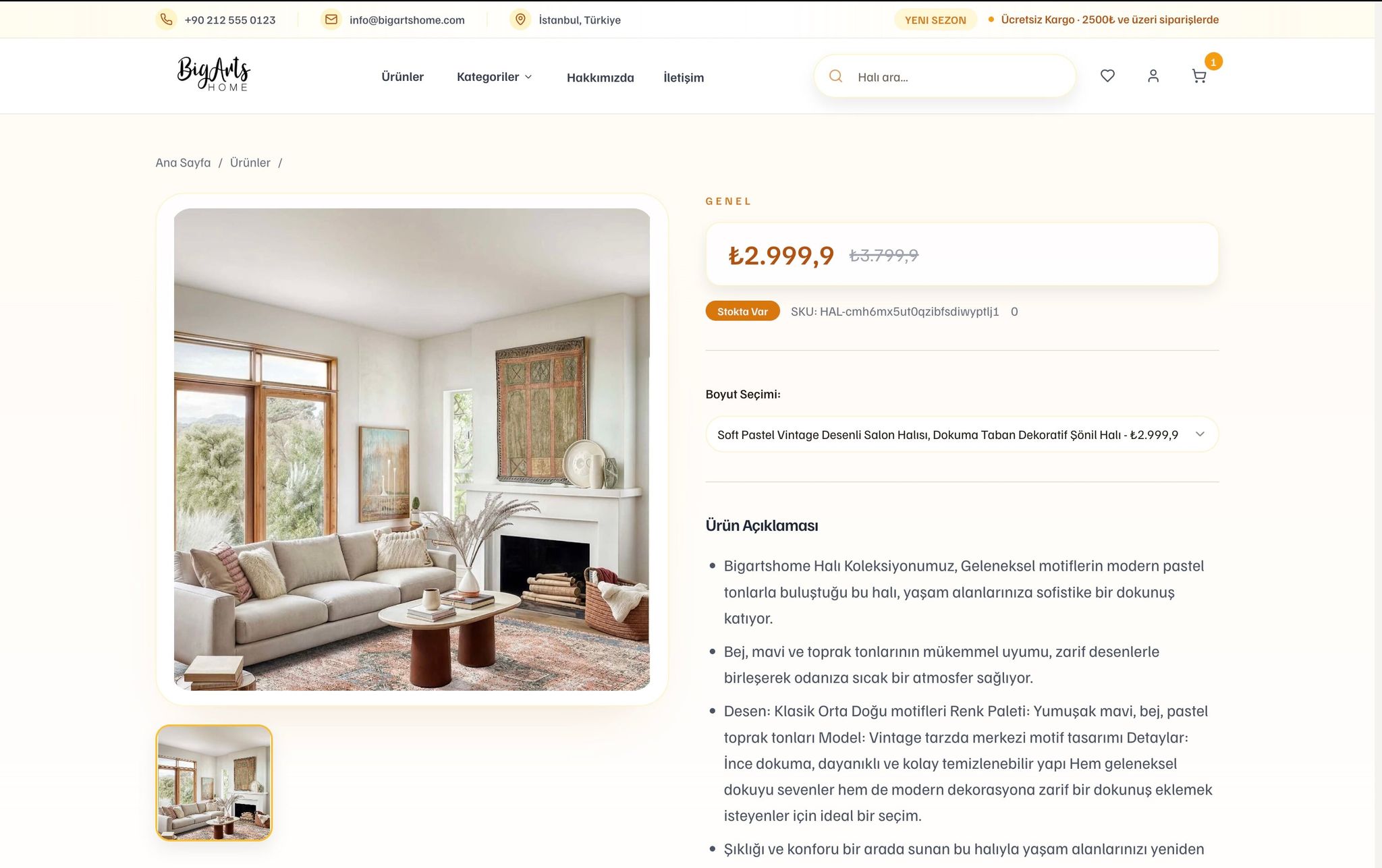 BigArts Home projesi görsel 3 - Full Stack detay