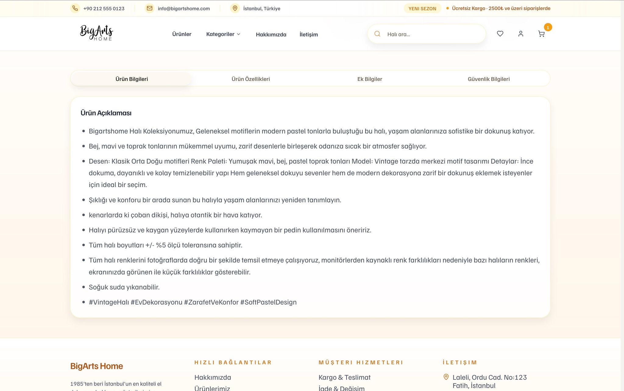 BigArts Home projesi görsel 4 - Full Stack detay