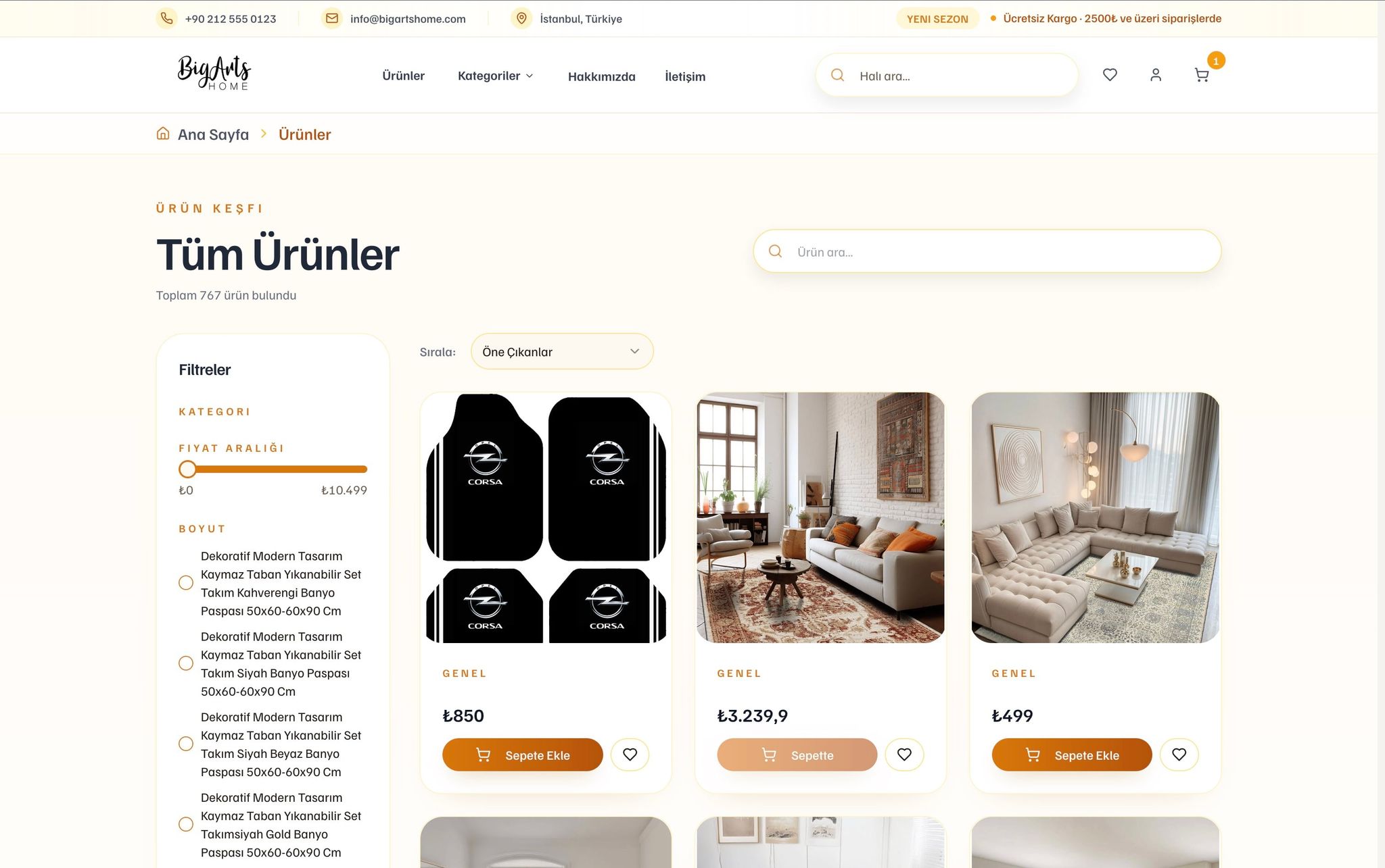 BigArts Home projesi görsel 5 - Full Stack detay