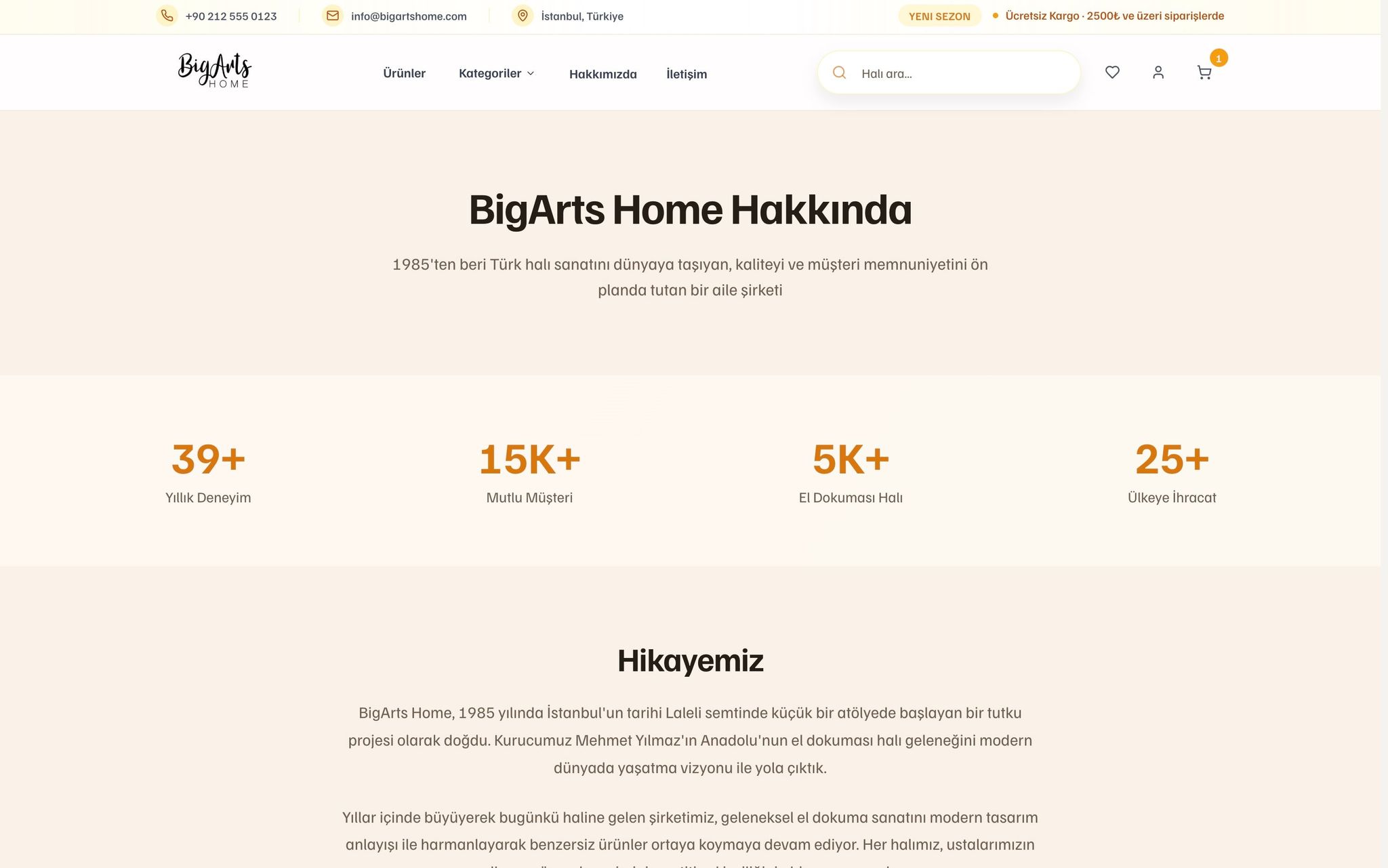 BigArts Home projesi görsel 6 - Full Stack detay