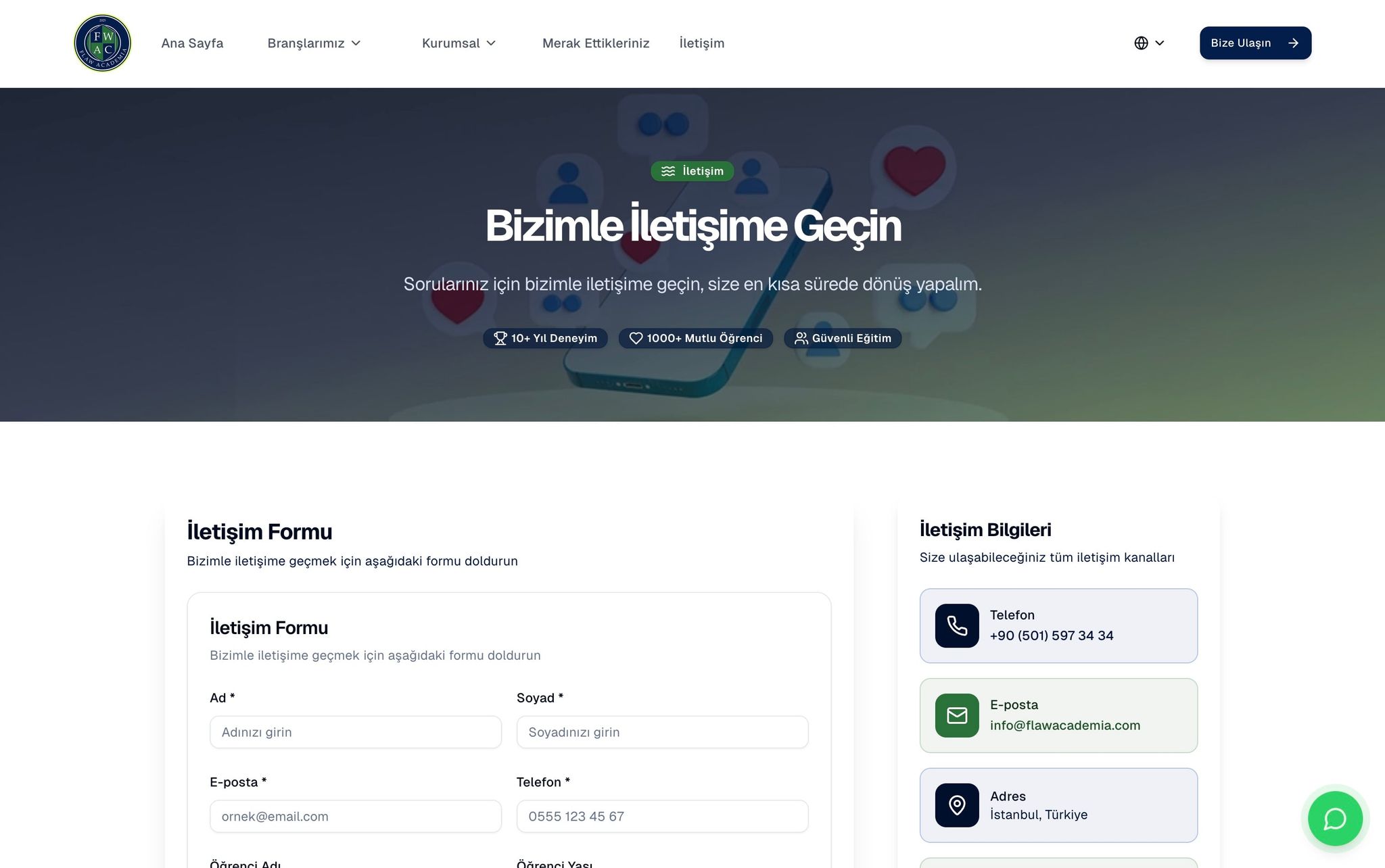 Flaw Academia projesi görsel 6 - Web Geliştirme detay