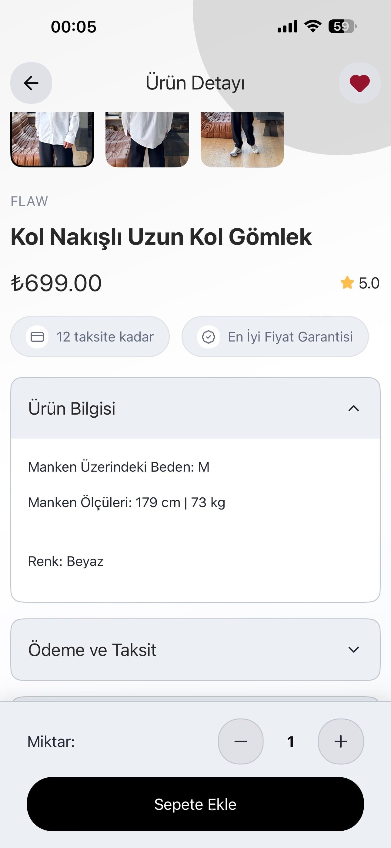 Flaw Wear projesi görsel 5 - Mobil Uygulama detay