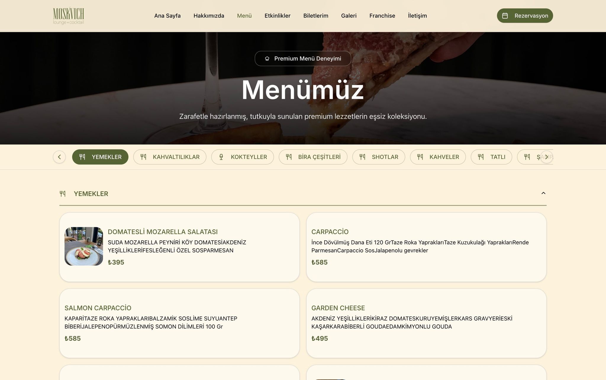 Moskvich Lounge projesi görsel 6 - Web Geliştirme detay